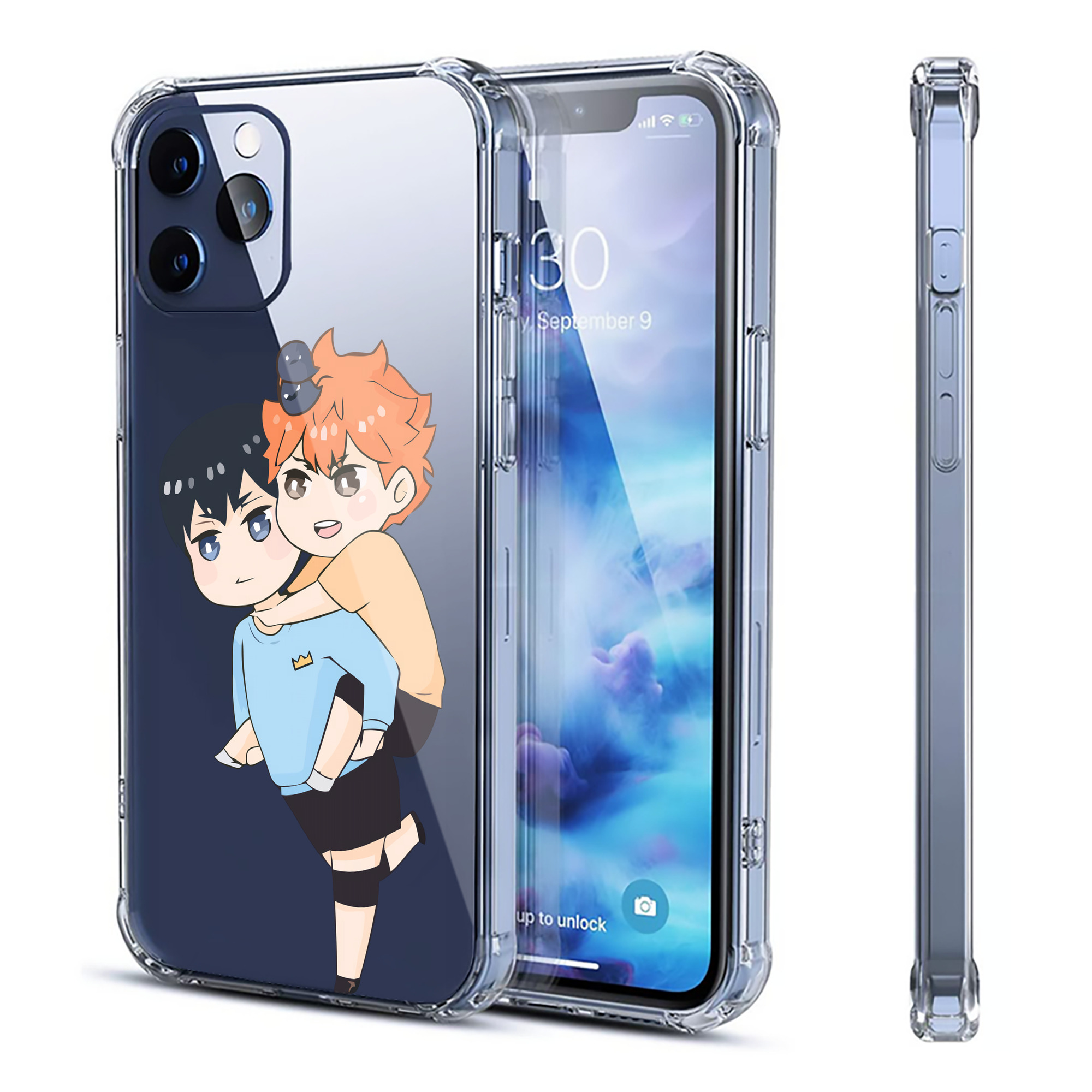 （画像用） ハイキュー!! Haikyu!! 【iPhone 12シリーズ対応】透明スマホケース（クリアソフトケース）